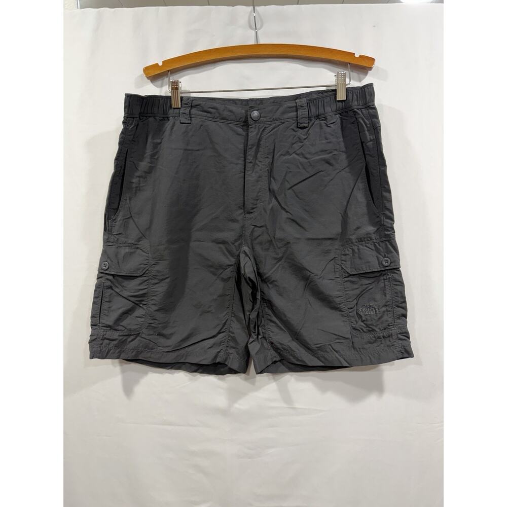 North Face Paramount II Cargo Pocket Hiking Shorts Men's Large Gray Gorpcore
